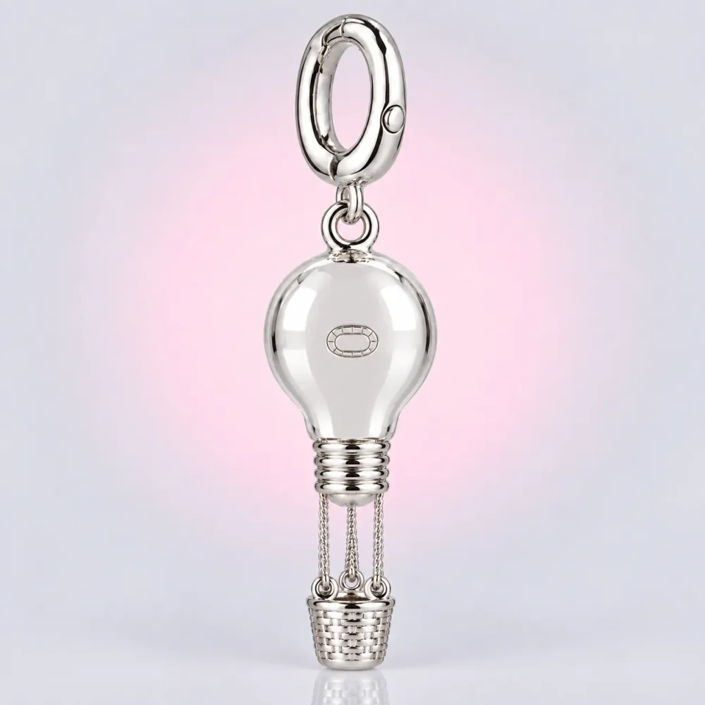 Lightbulb Balloon Charm, back view