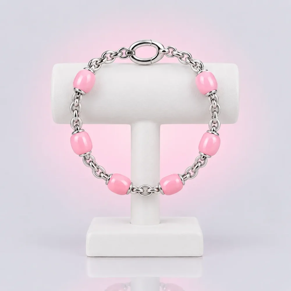 Candy Bead Station Bracelet, front view