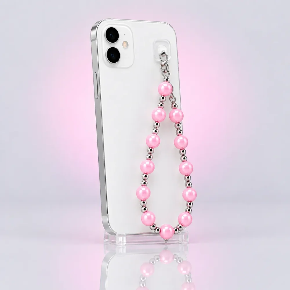 Candy Bead Phone Chain, three-quarter view