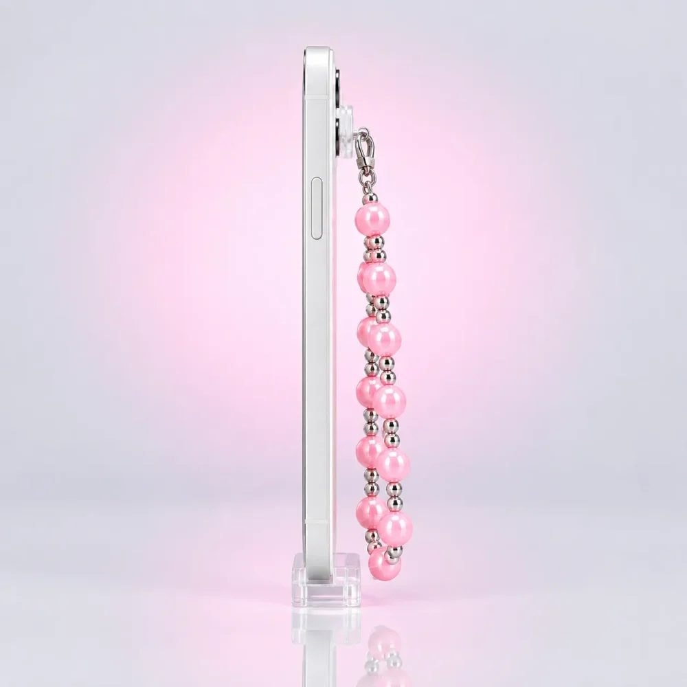 Candy Bead Phone Chain, side view