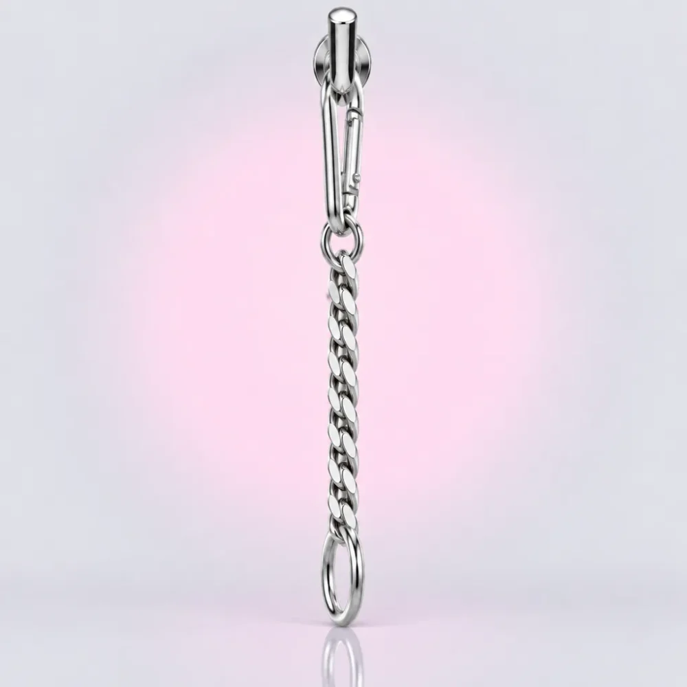Short Carabiner Bag Chain, side view