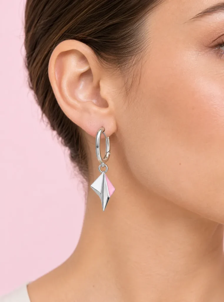 Classic Ear Hook Pair, worn