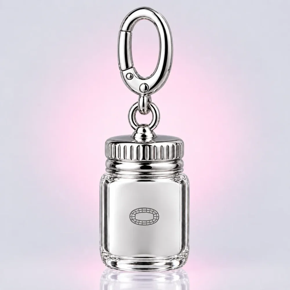 Cloud in a Jar Charm, back view