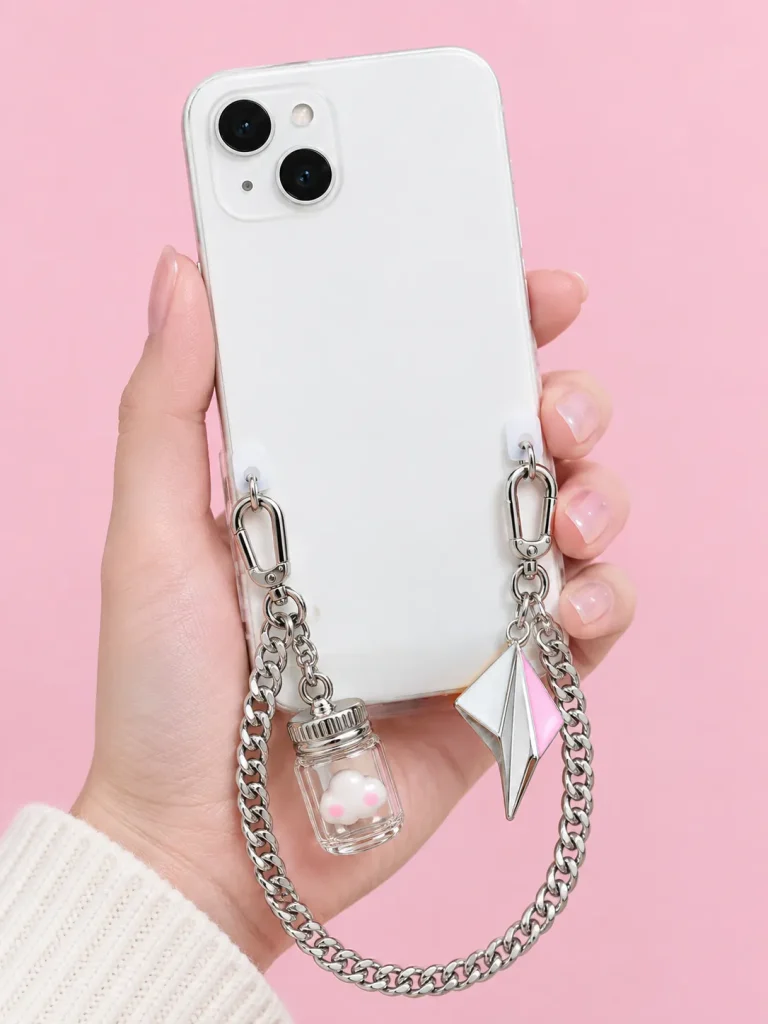 Crossbody Phone Chain, worn