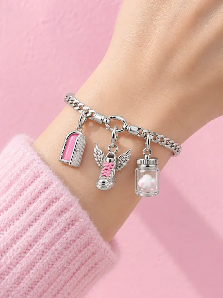 Curb Chain Bracelet, worn