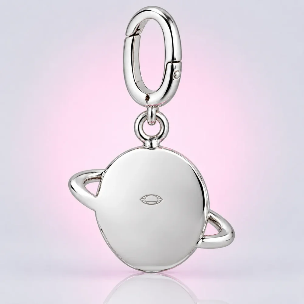 Donut Planet Charm, back view