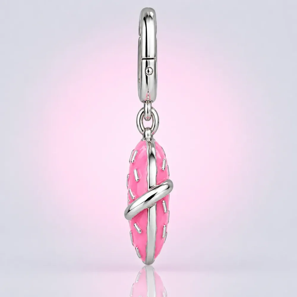 Donut Planet Charm, side view
