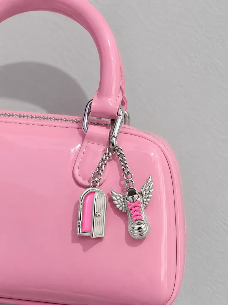 Double Loop Bag Chain, worn