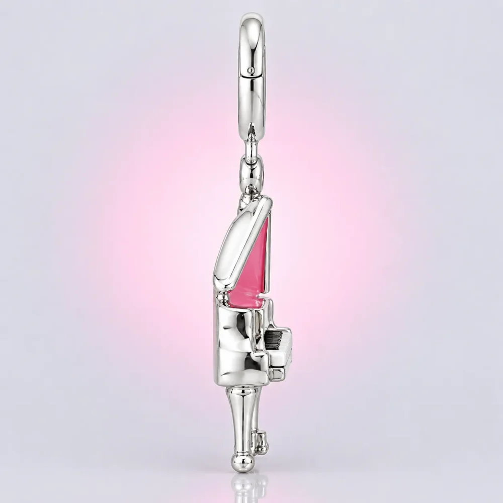 Tiny Grand Piano Charm, side view