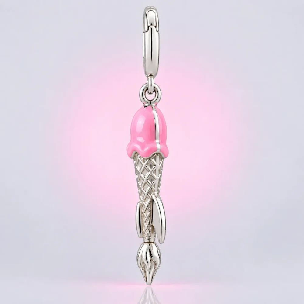 Ice Cream Rocket Charm