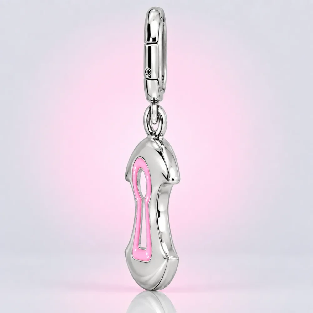 Keyhole Moon Charm