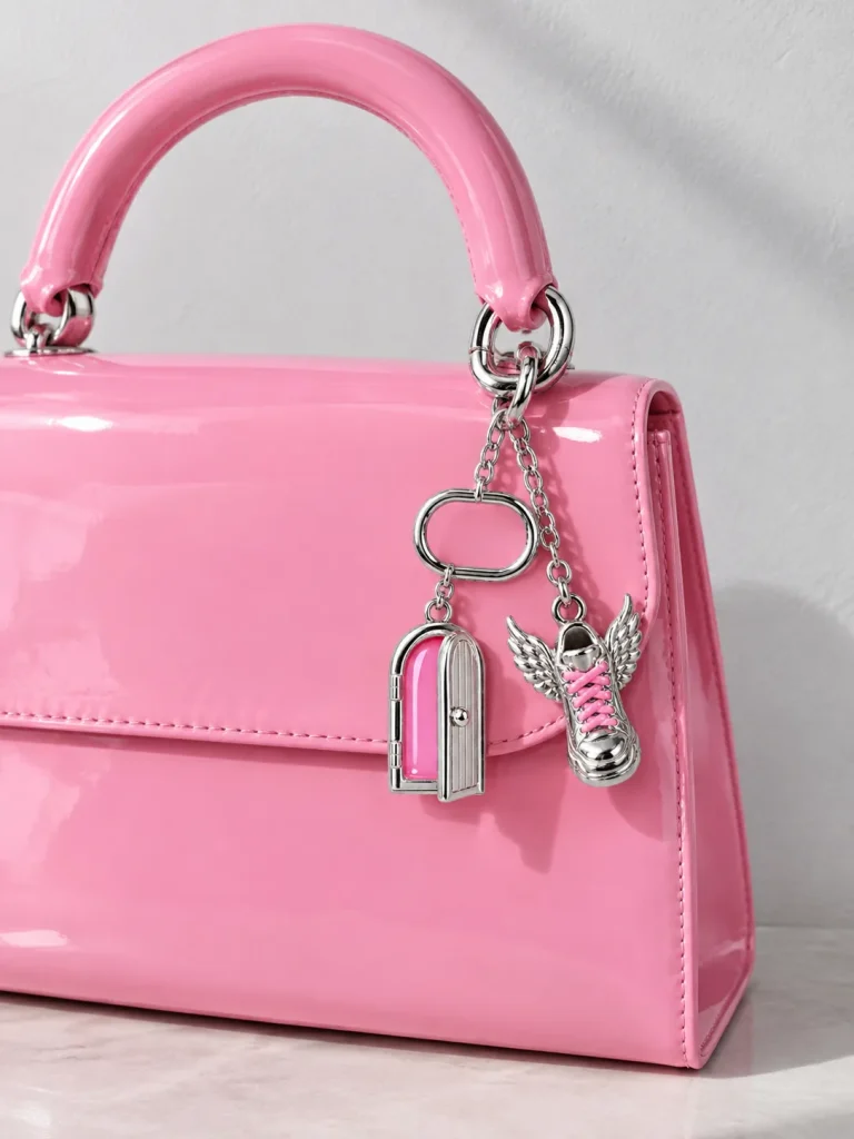 O-Ring Key & Bag Chain, worn