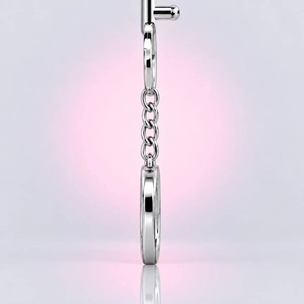 O-Ring Key & Bag Chain, side view