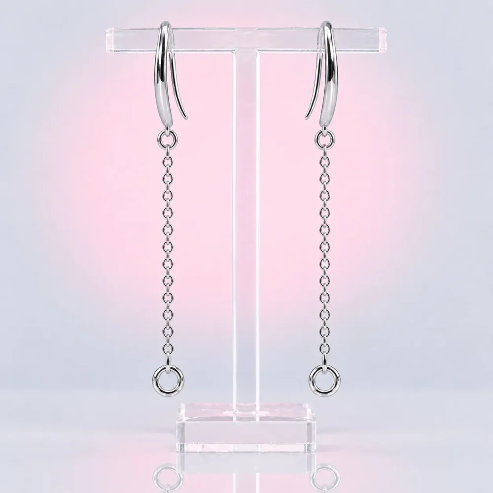 Long Drop Hook Pair, back view