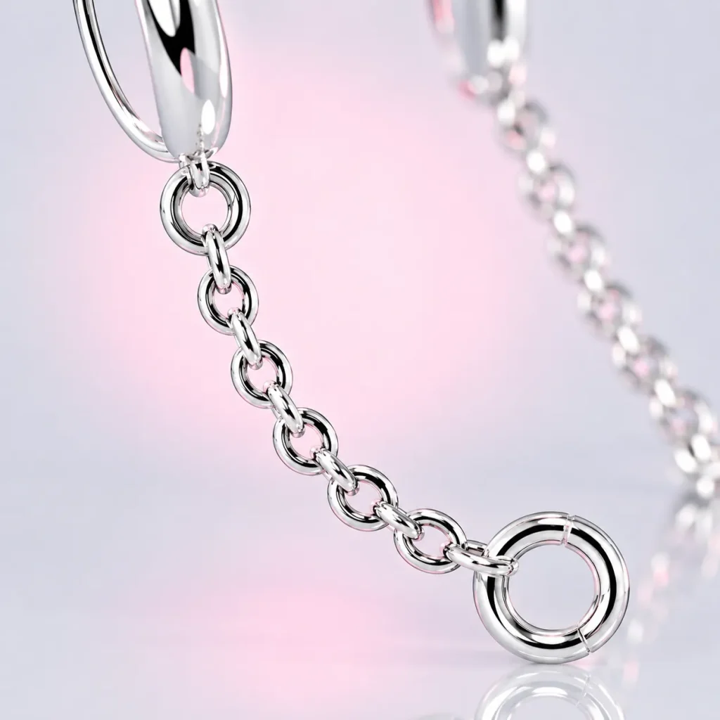 Long Drop Hook Pair, close-up of the enamel and clasp