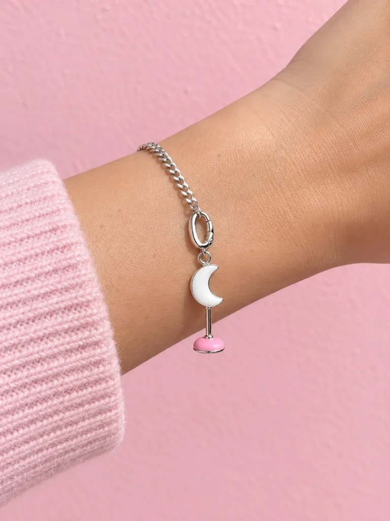 Moon Lamp Charm, worn