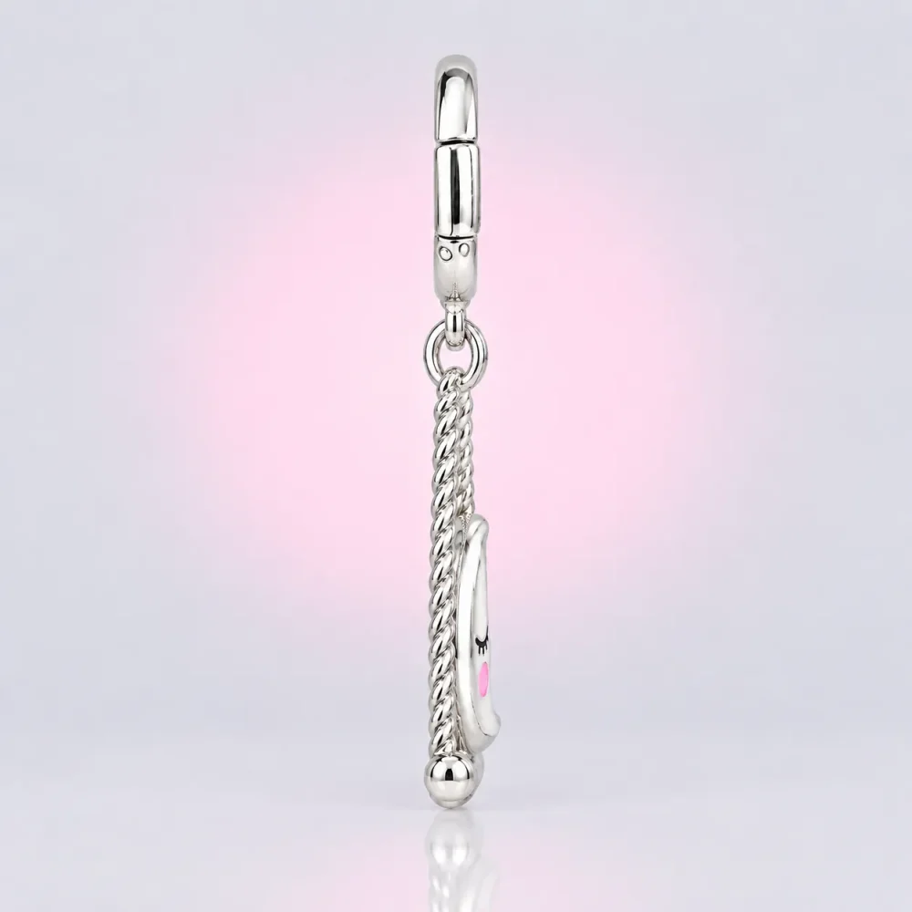 Moon on a Swing Charm, side view