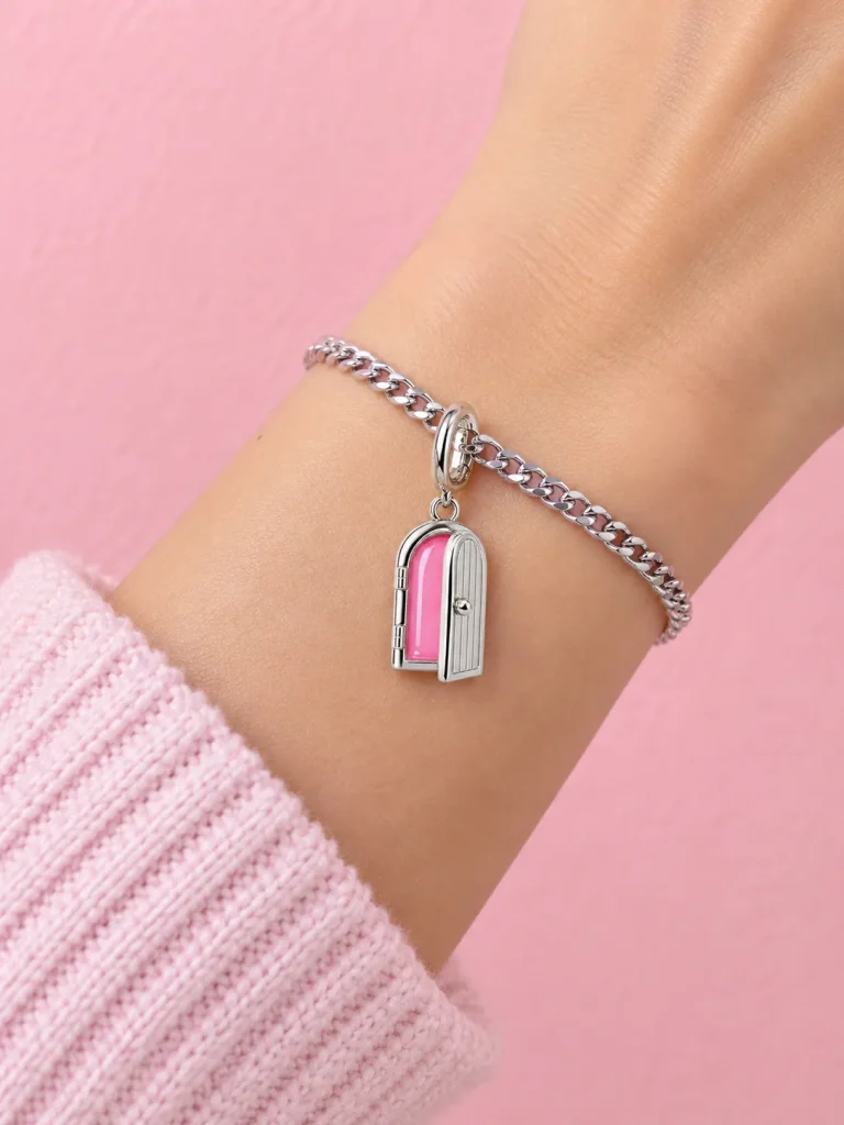 Open Door Charm, worn