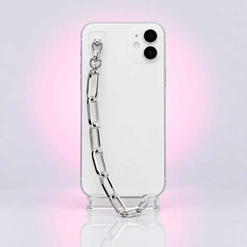 Paperclip Phone Chain, back view