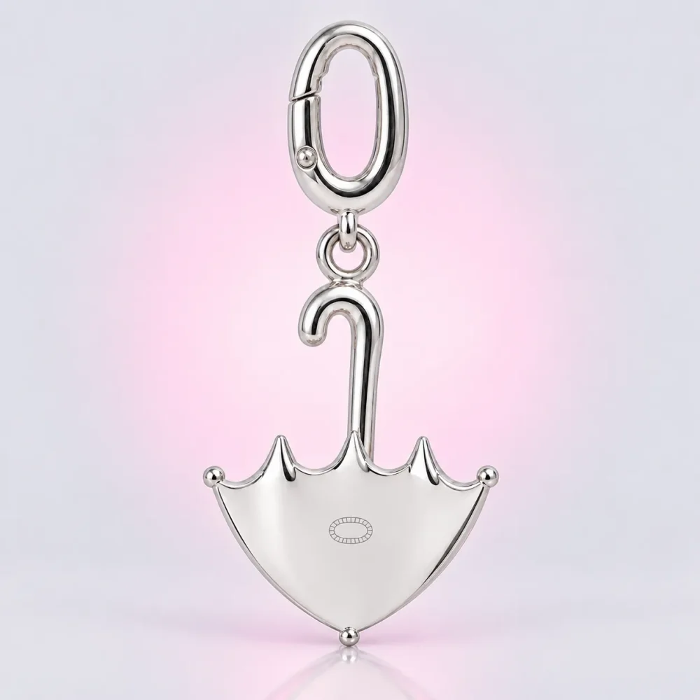 Upside-down Umbrella Charm, back view