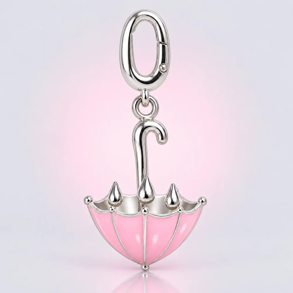 Upside-down Umbrella Charm, front view
