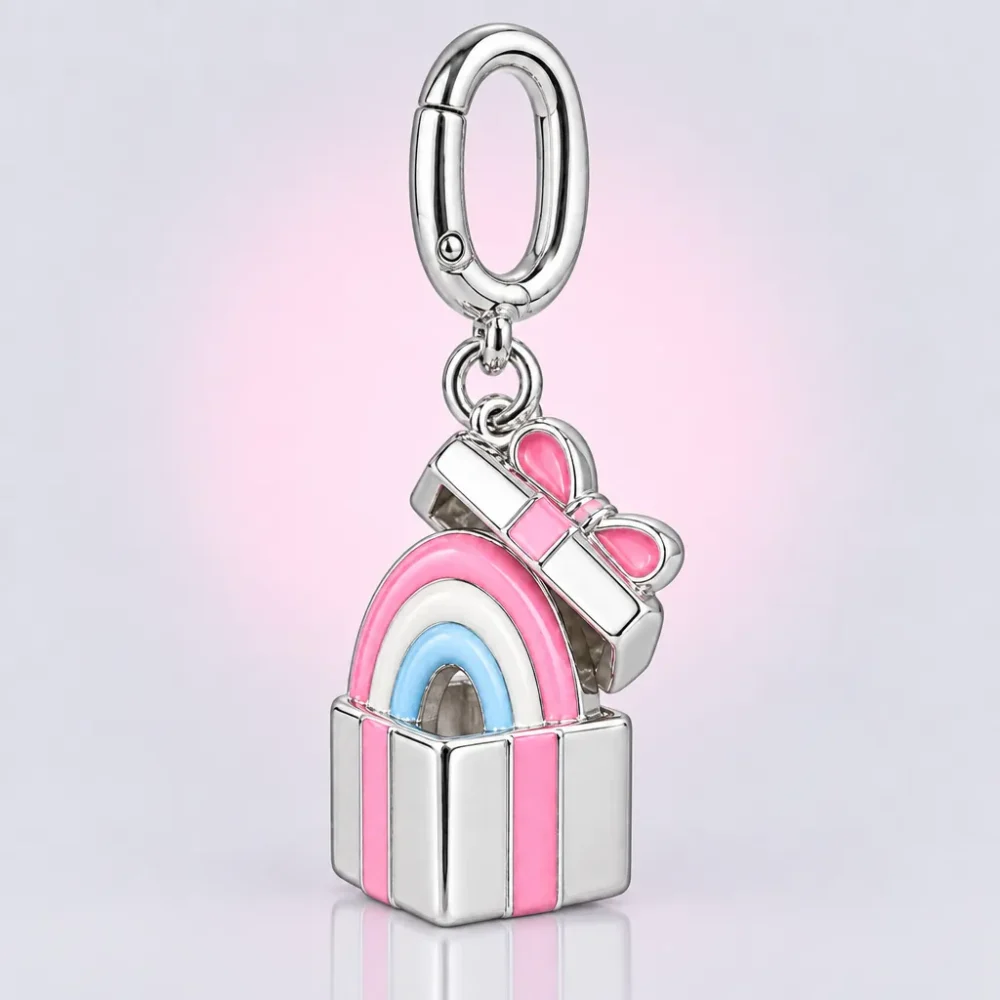 Rainbow in a Box Charm