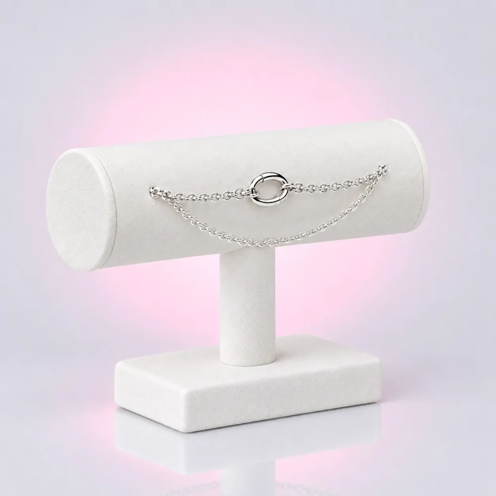 Slim Cable Chain Bracelet, three-quarter view