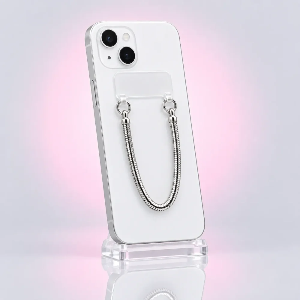 Short Snake Phone Strap, three-quarter view