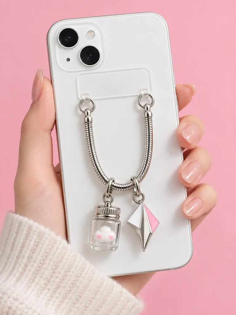 Short Snake Phone Strap, worn
