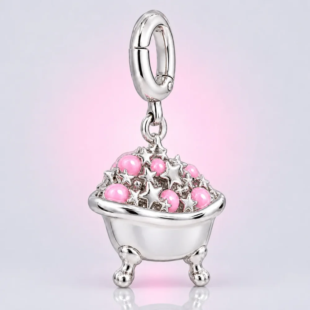 Bath of Stars Charm, three-quarter view