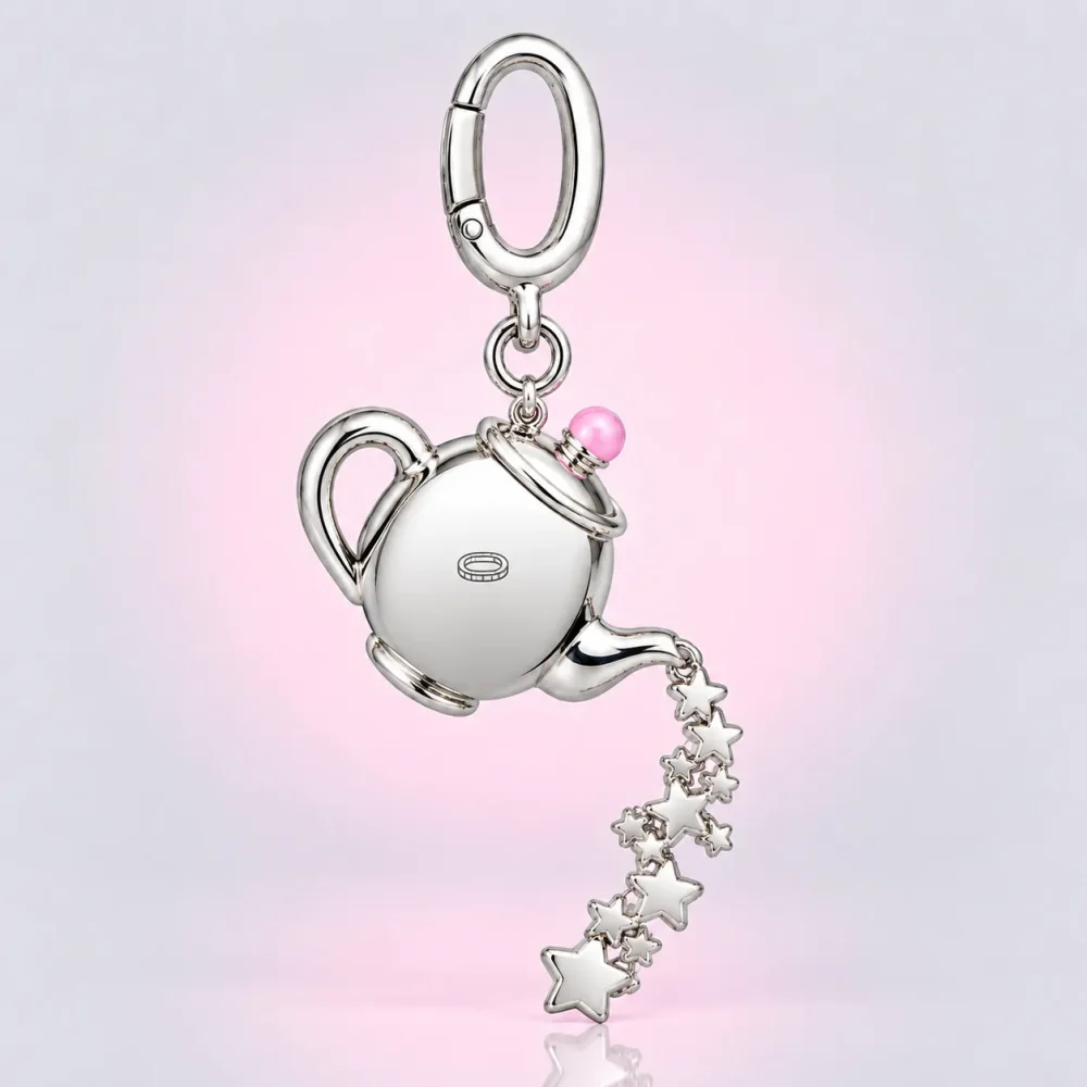 Teapot of Stars Charm, back view
