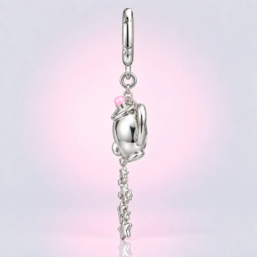 Teapot of Stars Charm, side view