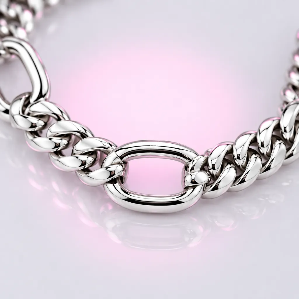 O-Station Necklace, close-up of the enamel and clasp