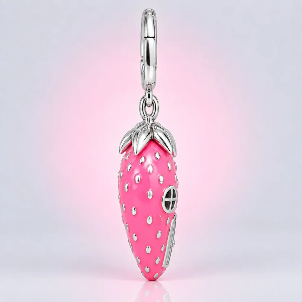 Strawberry House Charm, side view