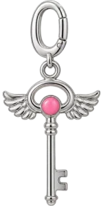 Winged Key Charm