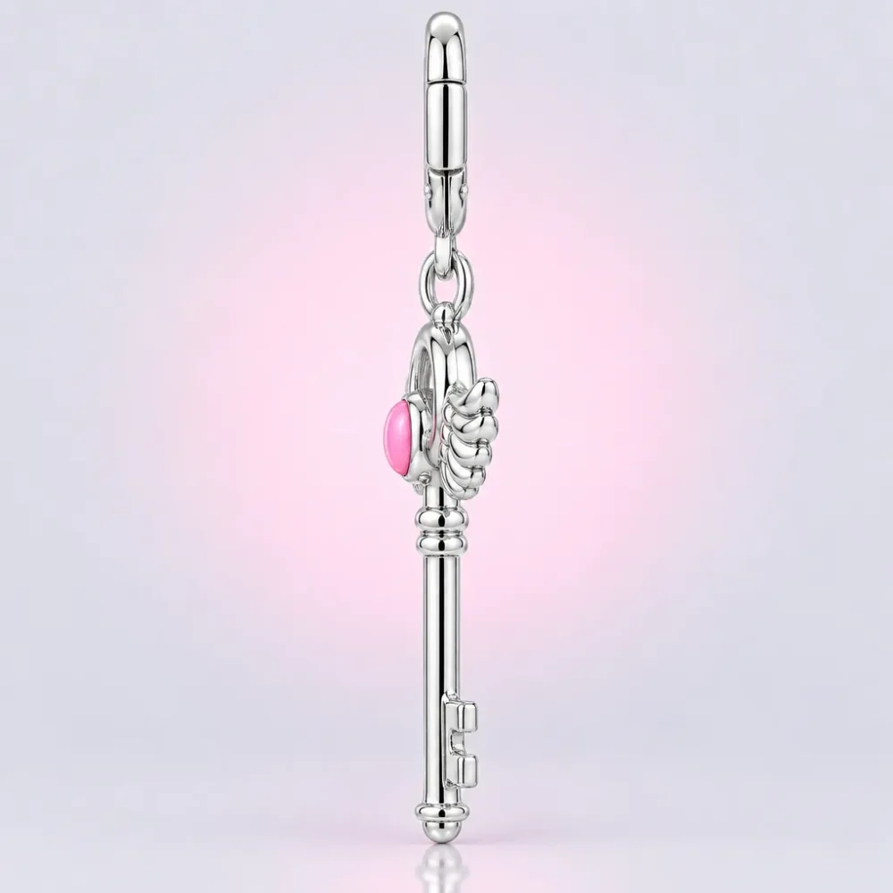 Winged Key Charm